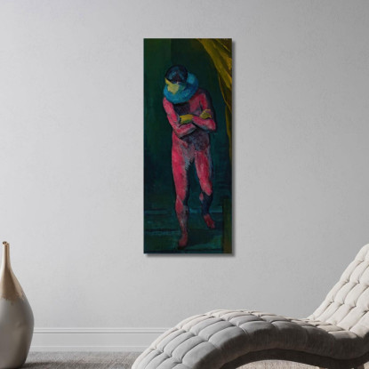 Pierrot Tadeusz Makowski tmk138 quadro stampato su tela