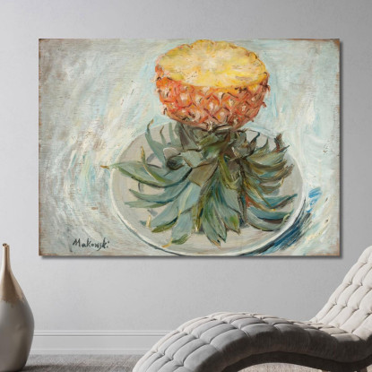 Ananas Su Un Piatto Tadeusz Makowski tmk139 quadro stampato su tela