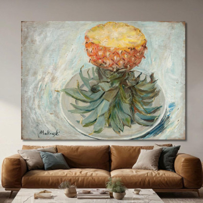 Ananas Su Un Piatto Tadeusz Makowski tmk139 quadro stampato su tela