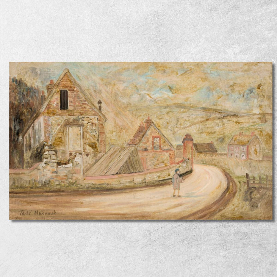 Strada Per Merey Tadeusz Makowski tmk157 quadro stampato su tela