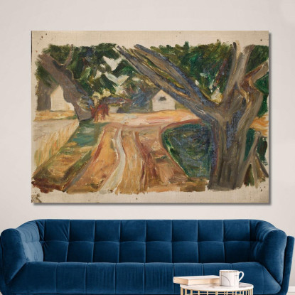 Alberi Lungo La Strada Tadeusz Makowski tmk159 quadro stampato su tela