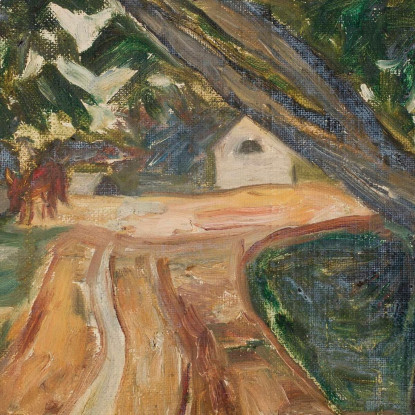 Alberi Lungo La Strada Tadeusz Makowski tmk159 quadro stampato su tela