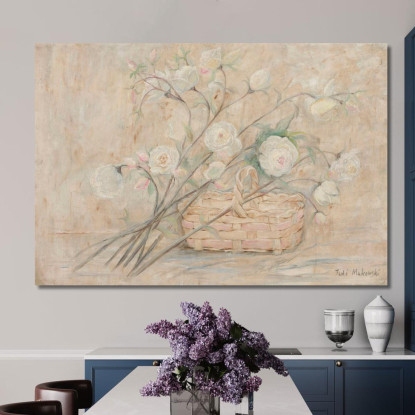 Rosa Con Un Cesto Tadeusz Makowski tmk161 quadro stampato su tela
