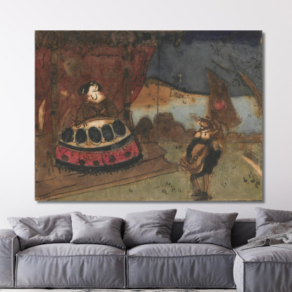Serenata Tadeusz Makowski tmk171 quadro stampato su tela