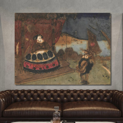 Serenata Tadeusz Makowski tmk171 quadro stampato su tela