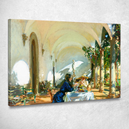 Colazione Nella Loggia John Singer Sargent jss28 quadro stampato su tela