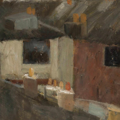 Vista Attraverso La Finestra Di Un Laboratorio Tadeusz Makowski tmk196 quadro stampato su tela