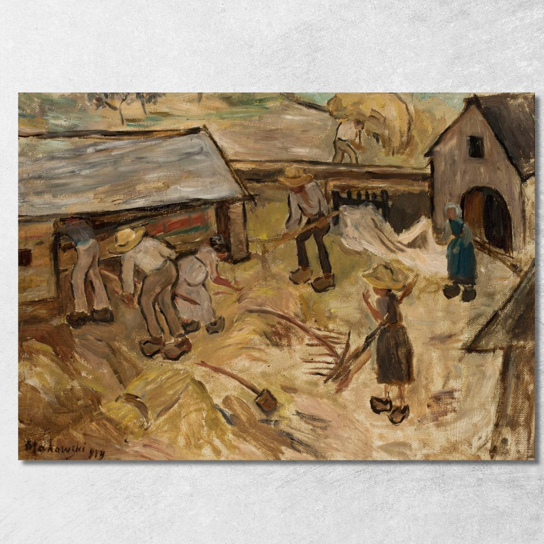 Zniwa Tadeusz Makowski tmk206 quadro stampato su tela