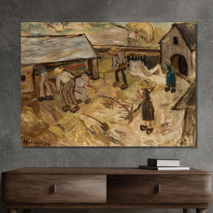 Zniwa Tadeusz Makowski tmk206 quadro stampato su tela