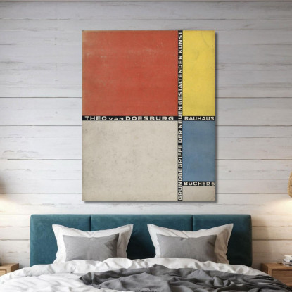 Bauhausbucher 6 Theo van Doesburg tvd2 quadro stampato su tela