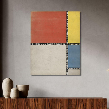 Bauhausbucher 6 Theo van Doesburg tvd2 quadro stampato su tela