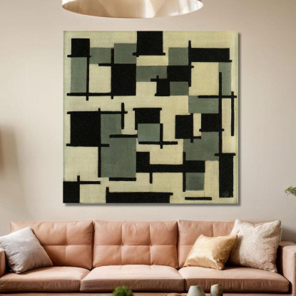 Composizione Xiii Theo van Doesburg tvd10 quadro stampato su tela