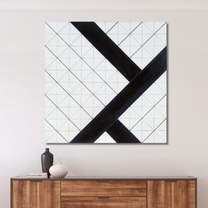 Contro-Composizione Vi Theo van Doesburg tvd13 quadro stampato su tela