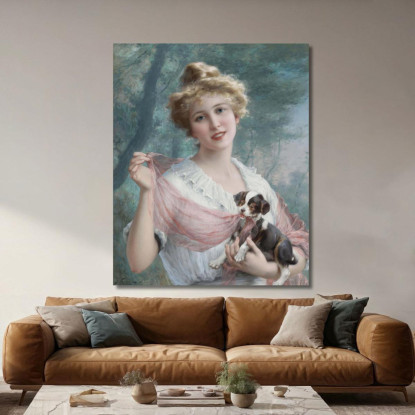 Il Cucciolo Dispettoso Emile Vernon evr15 quadro stampato su tela