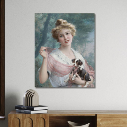 Il Cucciolo Dispettoso Emile Vernon evr15 quadro stampato su tela