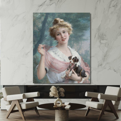 Il Cucciolo Dispettoso Emile Vernon evr15 quadro stampato su tela