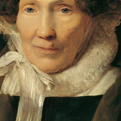 Anziana Donna Con Cuffia Bianca Ferdinand Georg Waldmüller fgw4 quadro stampato su tela