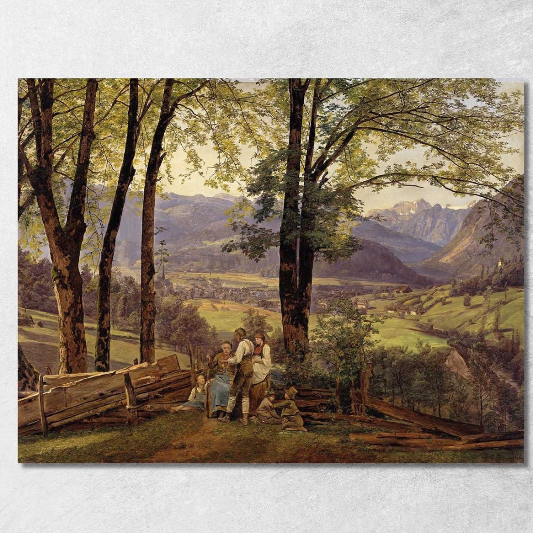 Veduta Di Ischl Ferdinand Georg Waldmüller fgw7 quadro stampato su tela