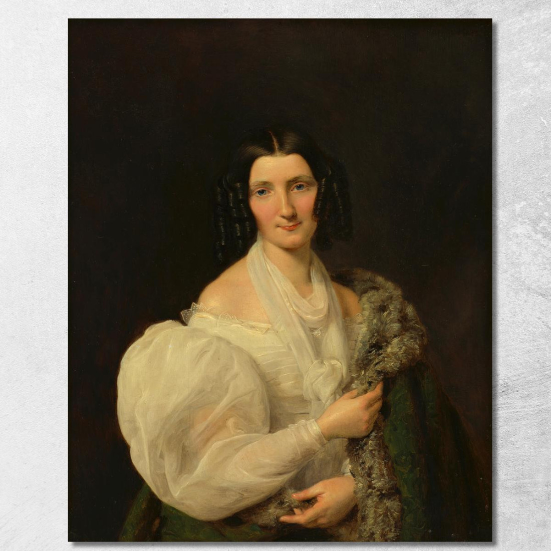 Barbara Von Schickh Come Sposa Di Wolfgang Ritter Von Manner Ferdinand Georg Waldmüller fgw11 quadro stampato su tela