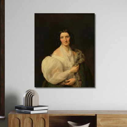 Barbara Von Schickh Come Sposa Di Wolfgang Ritter Von Manner Ferdinand Georg Waldmüller fgw11 quadro stampato su tela