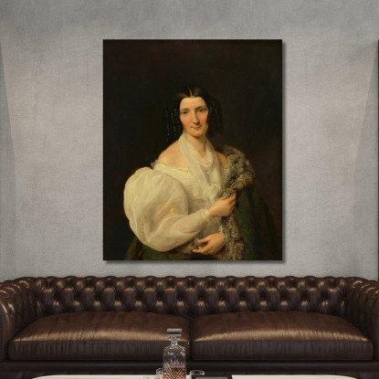 Barbara Von Schickh Come Sposa Di Wolfgang Ritter Von Manner Ferdinand Georg Waldmüller fgw11 quadro stampato su tela