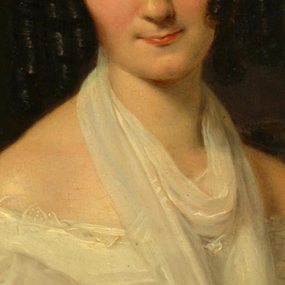 Barbara Von Schickh Come Sposa Di Wolfgang Ritter Von Manner Ferdinand Georg Waldmüller fgw11 quadro stampato su tela