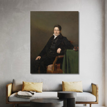 Ritratto Di Sigmund Caspar Fischer Ferdinand Georg Waldmüller fgw15 quadro stampato su tela