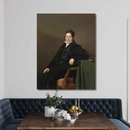 Ritratto Di Sigmund Caspar Fischer Ferdinand Georg Waldmüller fgw15 quadro stampato su tela