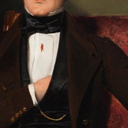 Carl Wilhelm Lucas (1803-1857) Attore Di Corte Al K.U.K. Burgtheater Ferdinand Georg Waldmüller fgw17 quadro stampato su tela
