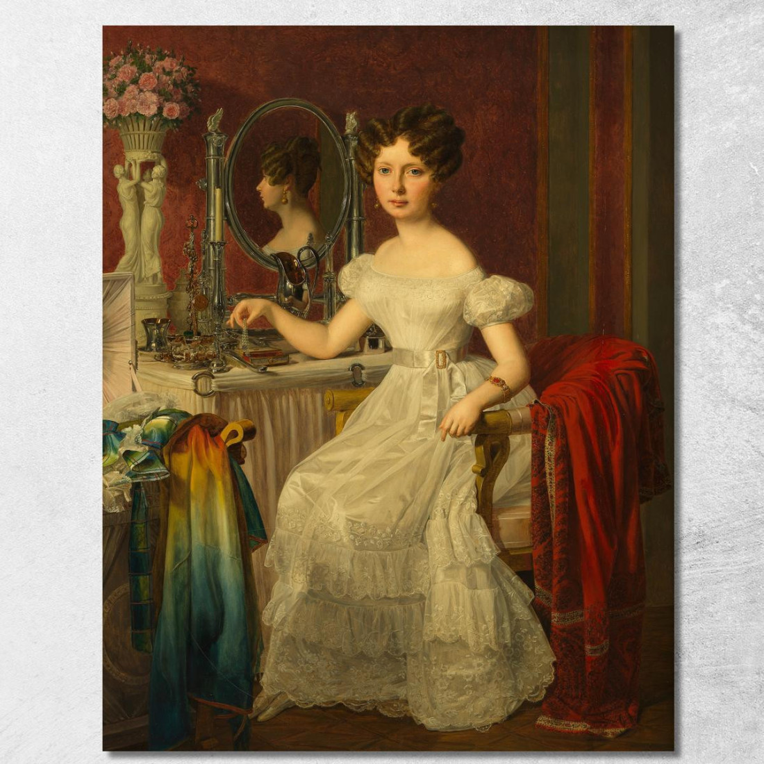 L'Attrice Elise Höfer Ferdinand Georg Waldmüller fgw46 quadro stampato su tela