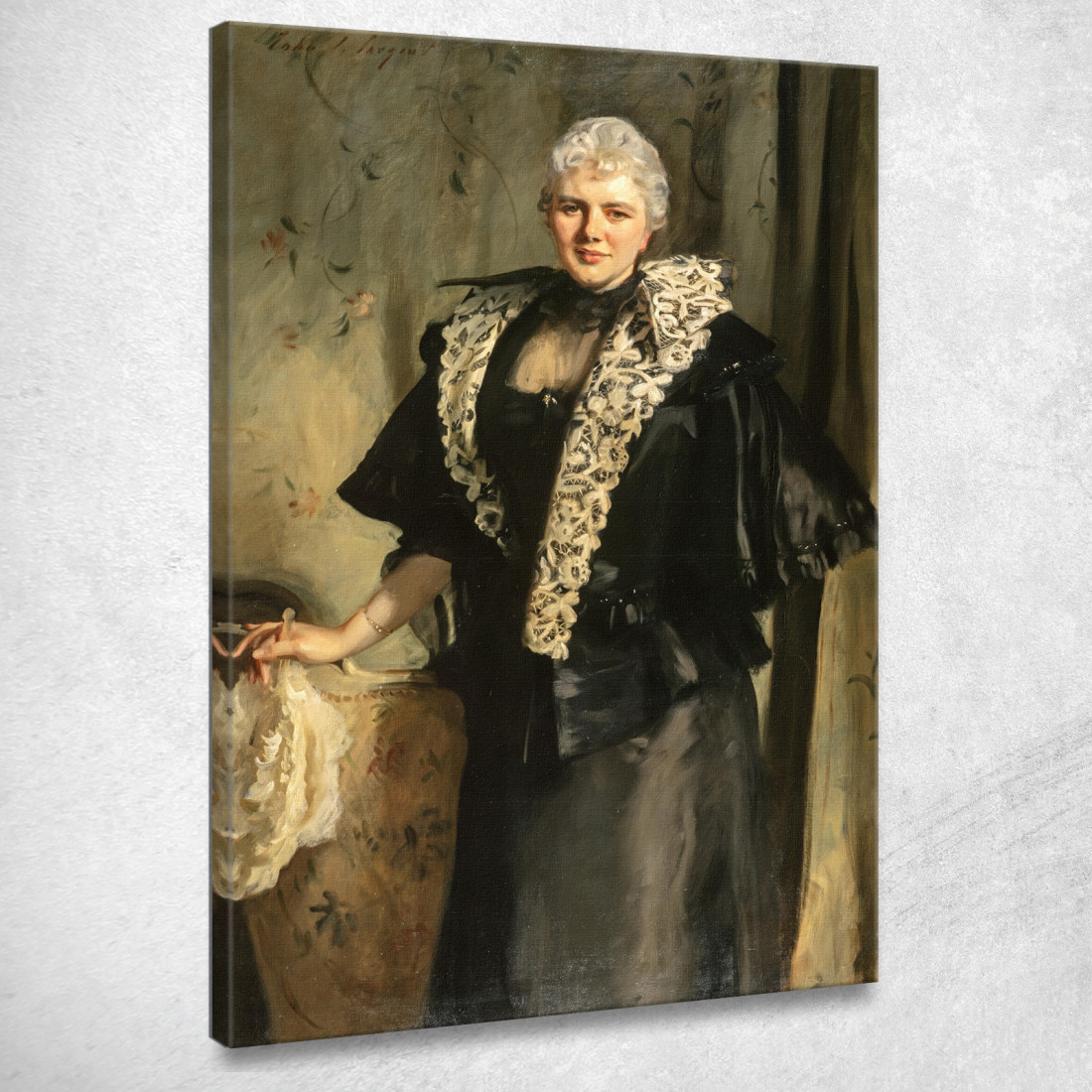 Constance Wynne-Roberts La Signora Ernest Hills Di Redleaf John Singer Sargent jss49 quadro stampato su tela