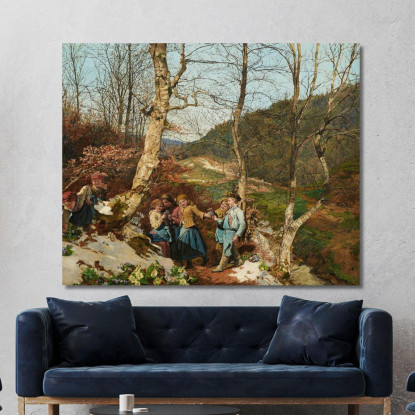 Inizio Primavera Nel Wienerwald Ferdinand Georg Waldmüller fgw50 quadro stampato su tela
