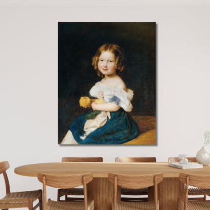 Emilie Werner La Figlia Dei Coniugi Johann E Magdalena Werner Ferdinand Georg Waldmüller fgw54 quadro stampato su tela
