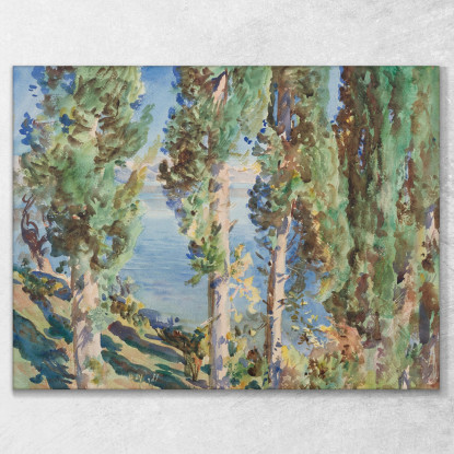 Cipressi Di Corfù John Singer Sargent jss50 quadro stampato su tela