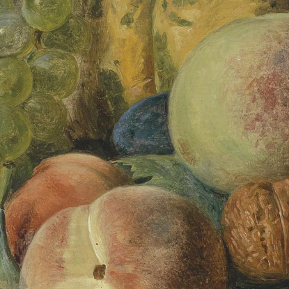Natura Morta Di Frutta Con Pappagallo Ferdinand Georg Waldmüller fgw59 quadro stampato su tela