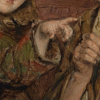 Nonna Con I Nipoti Ferdinand Georg Waldmüller fgw63 quadro stampato su tela