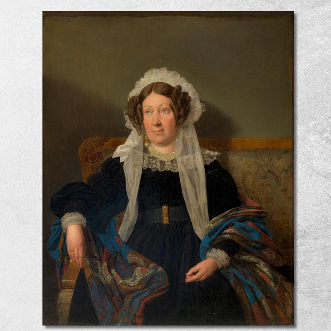Josefine Schwartz Von Mohrenstern Nata Viscontessa Goupy De Quabeck Ferdinand Georg Waldmüller fgw69 quadro stampato su tela