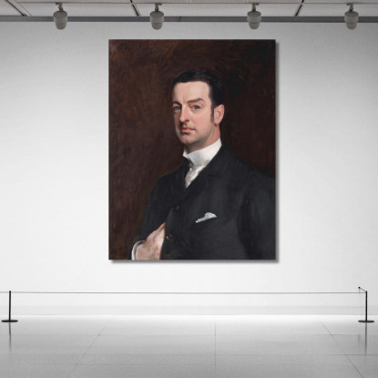 Cornelio Vanderbilt Ii John Singer Sargent jss51 quadro stampato su tela
