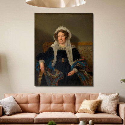 Josefine Schwartz Von Mohrenstern Nata Viscontessa Goupy De Quabeck Ferdinand Georg Waldmüller fgw69 quadro stampato su tela