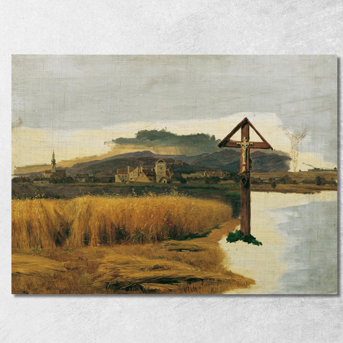 Paesaggio Di Brunn Am Gebirge Ferdinand Georg Waldmüller fgw80 quadro stampato su tela
