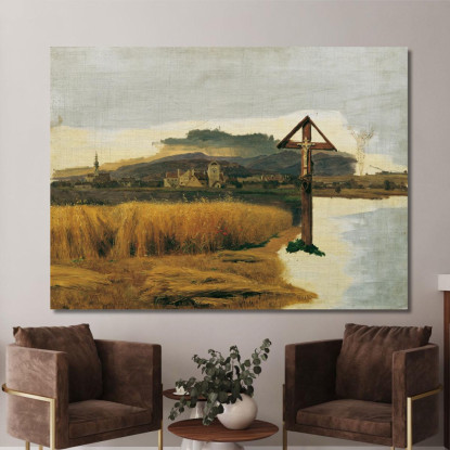 Paesaggio Di Brunn Am Gebirge Ferdinand Georg Waldmüller fgw80 quadro stampato su tela