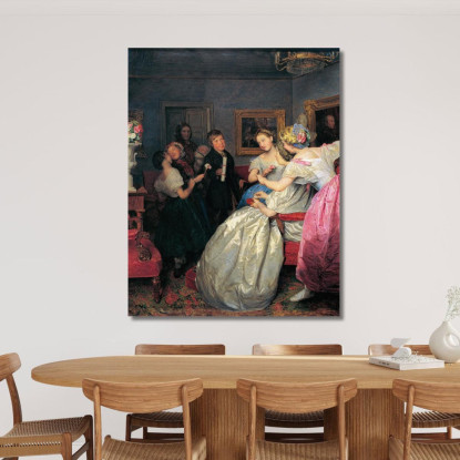 Poveri Auguri Ferdinand Georg Waldmüller fgw85 quadro stampato su tela