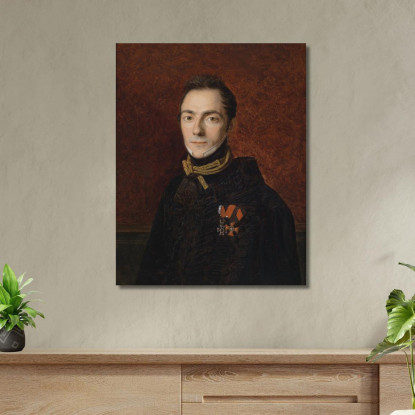Ritratto Di Un Conte Apponyi Ferdinand Georg Waldmüller fgw86 quadro stampato su tela