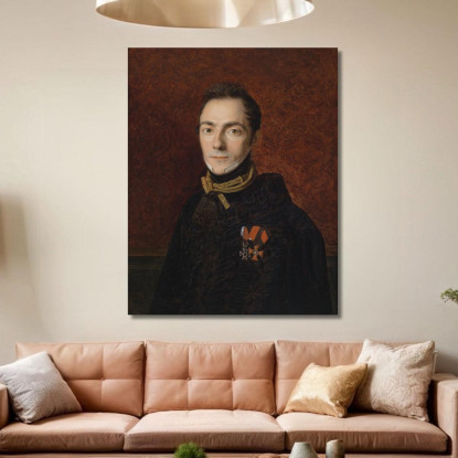 Ritratto Di Un Conte Apponyi Ferdinand Georg Waldmüller fgw86 quadro stampato su tela