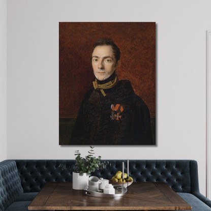 Ritratto Di Un Conte Apponyi Ferdinand Georg Waldmüller fgw86 quadro stampato su tela