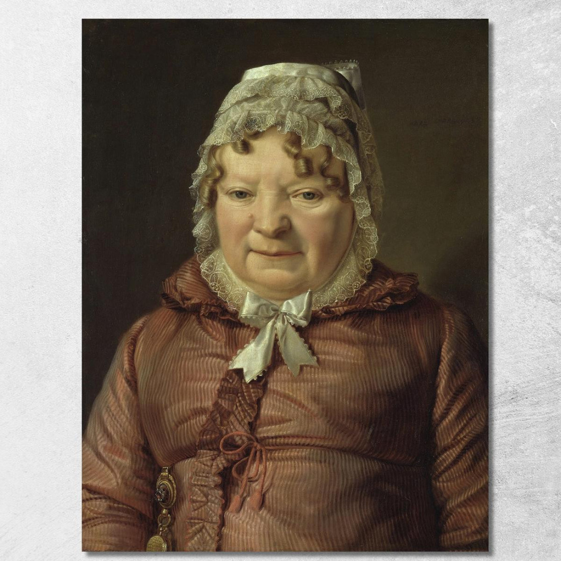 Ritratto Della Madre Del Capitano Von Stierle-Holzmeister Ferdinand Georg Waldmüller fgw88 quadro stampato su tela