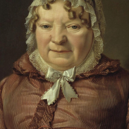 Ritratto Della Madre Del Capitano Von Stierle-Holzmeister Ferdinand Georg Waldmüller fgw88 quadro stampato su tela