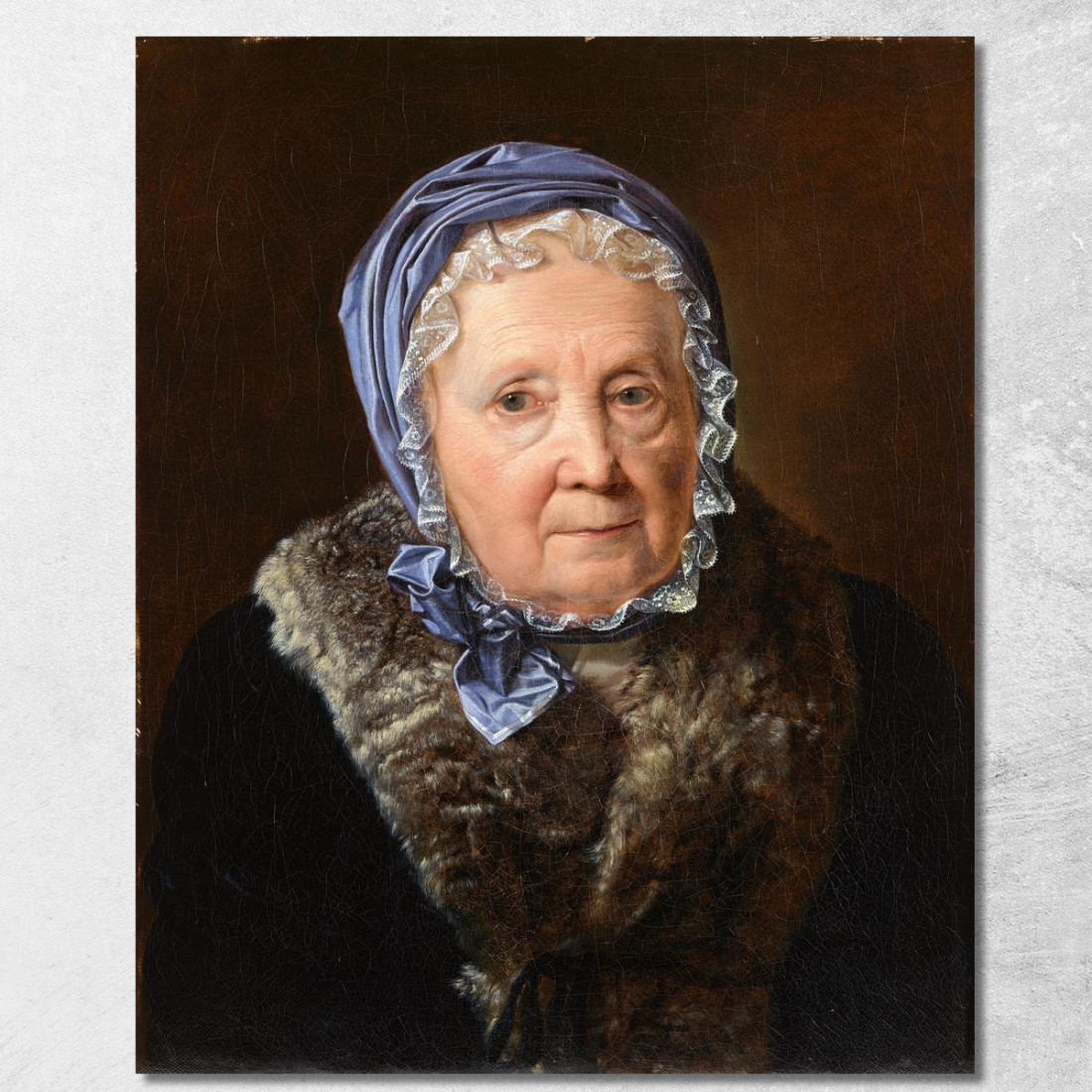 Rosina Wieser All'Età Di 83 Anni Ferdinand Georg Waldmüller fgw97 quadro stampato su tela
