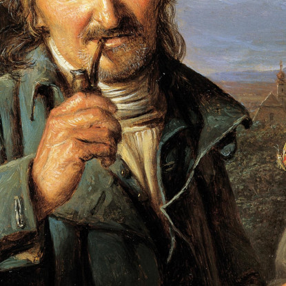 Bracciante Con Suo Figlio Ferdinand Georg Waldmüller fgw106 quadro stampato su tela