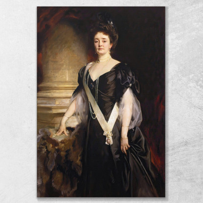 Duchessa Luisa Margherita Di Connaught 1860 1917 Nata Principessa Di Prussia. John Singer Sargent jss56 quadro stampato su tela